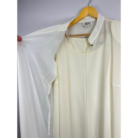 Vintage JBS white sheer duster jacket and sleeveless dress set 20w￼ - Picture 5 of 14